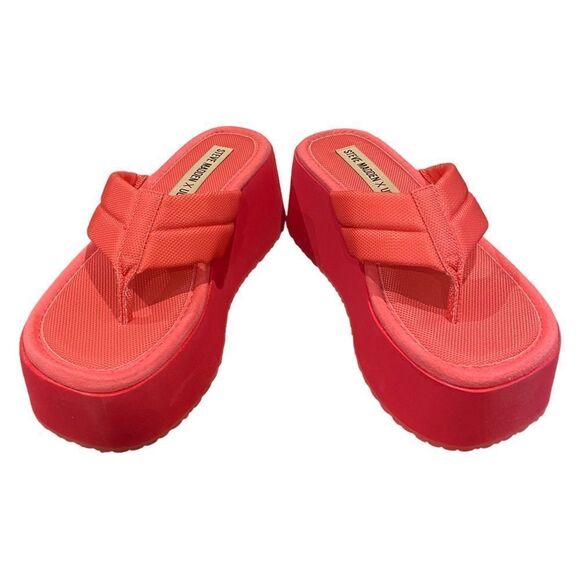 NEW iin Box Steve Madden x Urban Outfitters Contempo Pink Platform Sandals 8 - Picture 4 of 6